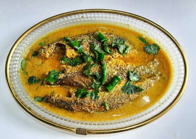 Recipe of Ultimate Mullet Fish in mustard gravy