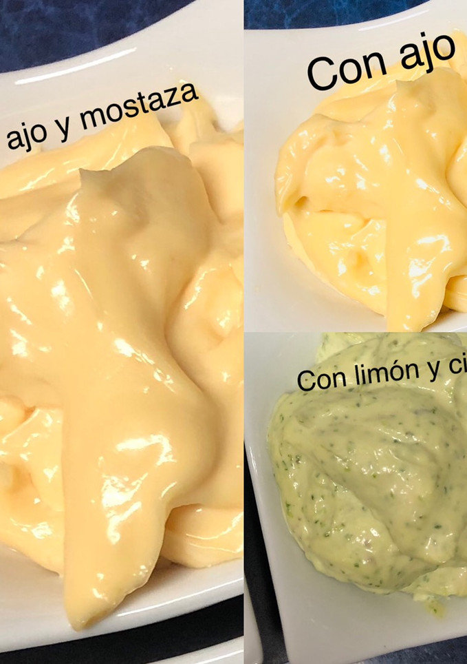 Una foto de Mayonesas caseras