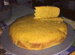 Una foto de Torta de mandarina baja en calorías