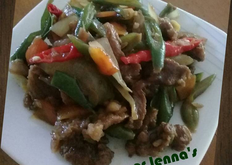 Resep Tumis daging plus sayur saus tiram, Sempurna