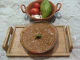 Raw mango tomato and garlic chutney