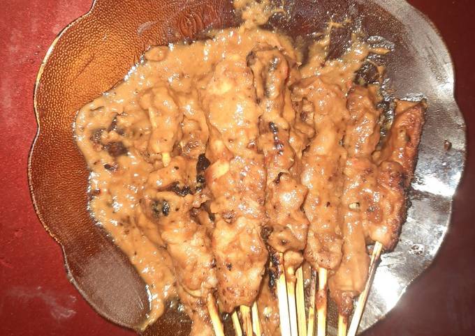 Sate Ayam Saus Selai Kacang