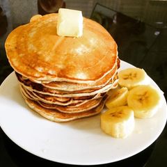 A picture of Eggless Vanilla Pancake.