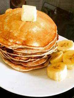 A picture of Eggless Vanilla Pancake.