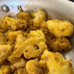 Cauliflower Stir Fry with Ground Insects A picture of Cauliflower Stir Fry with Ground Insects.