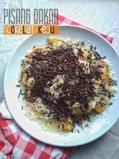 Foto resep Pisang Bakar Keju Coklat