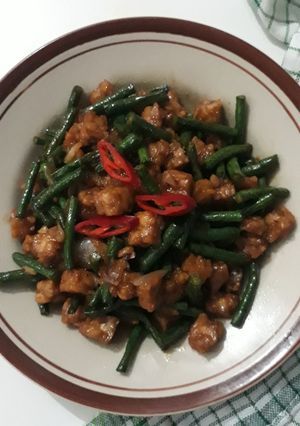 Foto resep Tumis Tempe Kacang Panjang