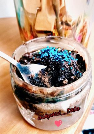 عکسی از دستور کیک شکلاتی شیشه ای (پخت داخل شیشه)
