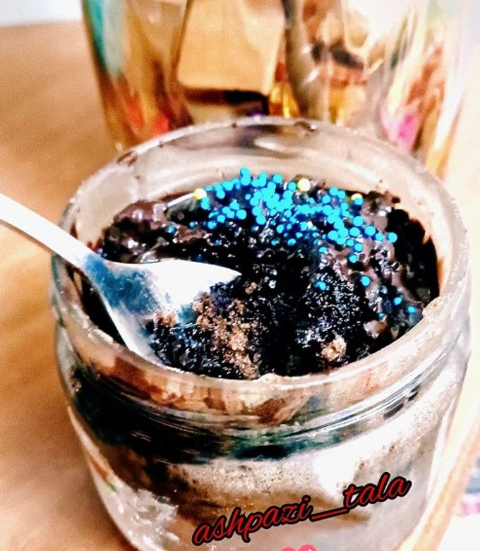 عکسی از دستور کیک شکلاتی شیشه ای (پخت داخل شیشه)