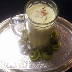 A picture of Mango 🥭 lassi😋.