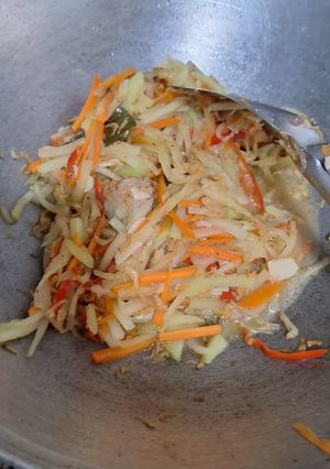 Foto resep Tumis Labu Siam, Wortel, dan Rebon