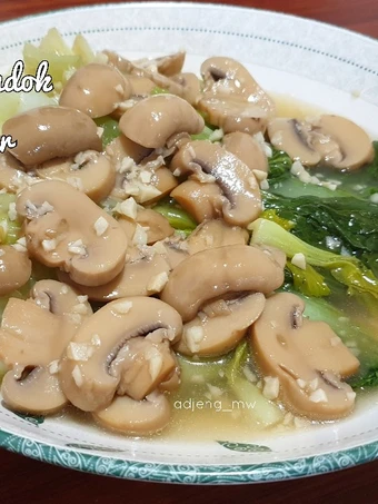 Langkah Gampang Membuat Resep Sawi Sendok Ca Jamur yang Enak