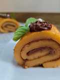 Brazo gitano de crema de cacao
