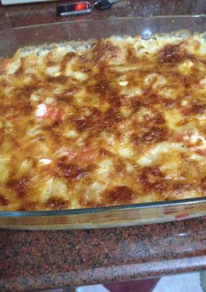 صورة لوصفة مكرونه بالجمبري 😋