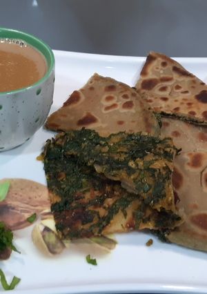 પાલક પરાઠા (Palak Paratha Recipe In Gujarati) રેસીપી મુખ્ય ફોટો