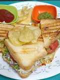 Schezwan Cheese Toast Sandwich (A Mumbai road-side delight)