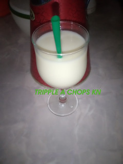 A picture of Pineapple nd coconut drink.