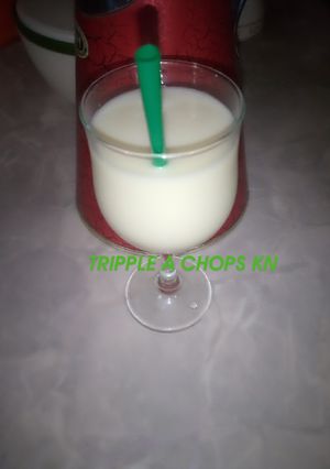 A picture of Pineapple nd coconut drink.