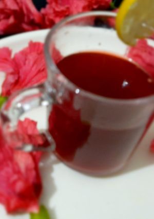 A picture of Hibiscus Tea.