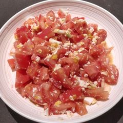 A picture of Salted Egg and Tomato Salad.