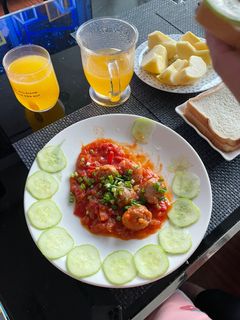 Hình của món Thịt viên sốt cà chua.