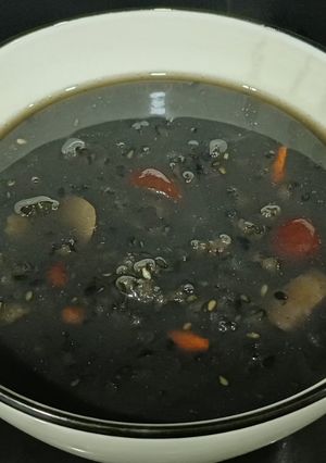 Hình của món Cháo đậu mè đen.