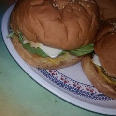 A picture of Homemade Burger.