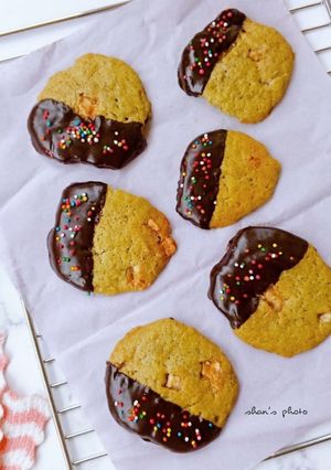 Foto resep Biskuit Matcha Ampas Nanas