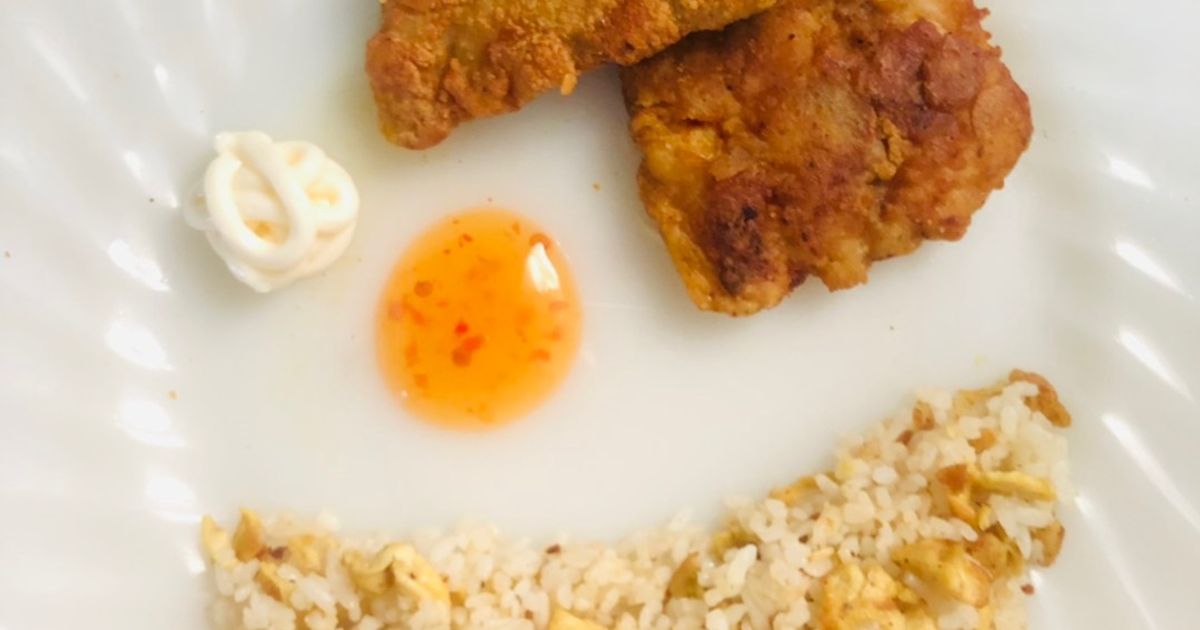 Easy Breaded White Fish Fillets | Crumbed Fish Nuggets With Fried Rice ...