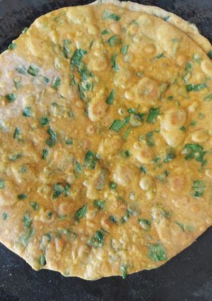 পালং থেপলা (Palak thepla recipe in Bengali) রেসিপির প্রধান ছবি