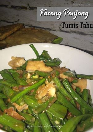 Foto resep Kacang Panjang Tumis Tahu