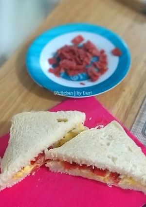 Foto resep Sandwich telur n smokebeef