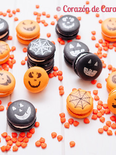 Una foto de Macarons de Halloween