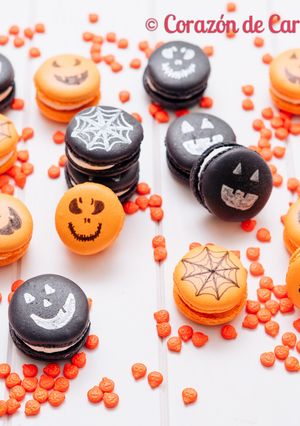 Una foto de Macarons de Halloween