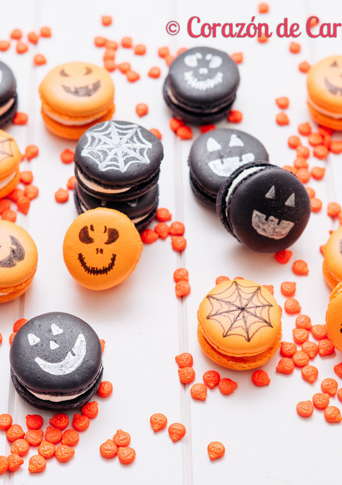 Una foto de Macarons de Halloween