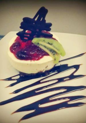 Una foto de Cheesecake con frutos rojos