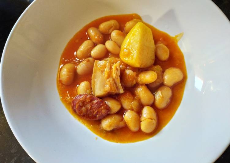 Alubias con chorizo y panceta