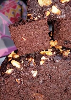 A picture of Ragi Flax Nuts Brownie.