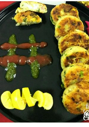 A picture of Corn poha Panner Stuffed Cutlet.