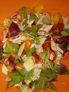 Una foto de Ensalada hawaiana