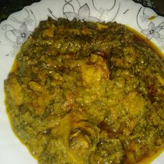 Chicken palak A picture of Chicken palak.
