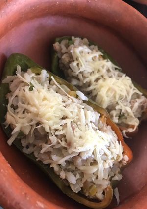 Una foto de Pimientos rellenos