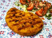 Una foto de escalopes vegetariana