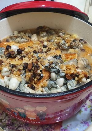 鮮蚵豆腐煲 的食譜成品照片
