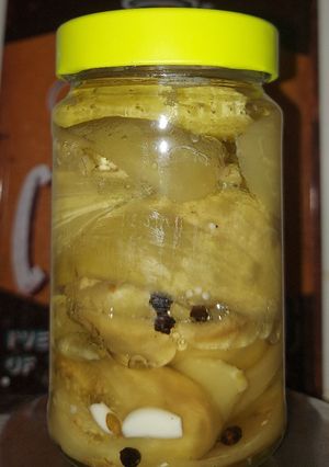Una foto de Berenjenas al escabeche