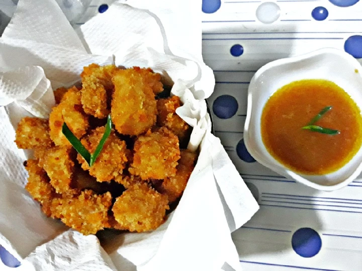 Cara Gampang Membikin Resep Chiken popcorn with salted egg sauce yang Bisa Manjain Lidah Anti Ribet, Bikin Ngiler