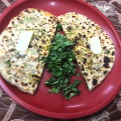 A picture of Radish leaves Parantha.
