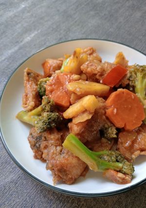 Foto resep Ayam Nanas Asam Manis