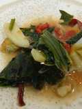 Verduras de hoja pochadas