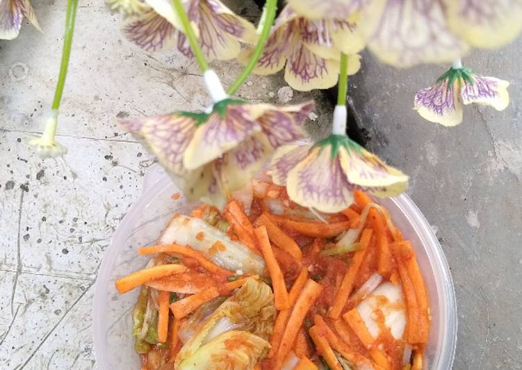 Resep 35. Geot-Jeori &ndash; Fresh Napa Cabbage Kimchi Anti Gagal